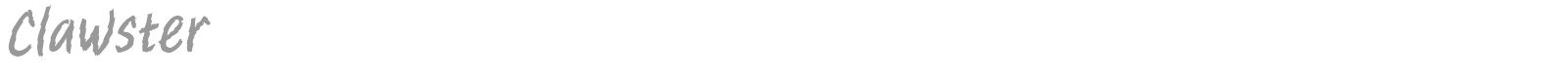 Clawster font preview